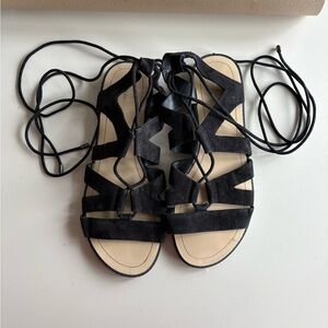 Rebecca Minkoff Black Minimalist Sandals